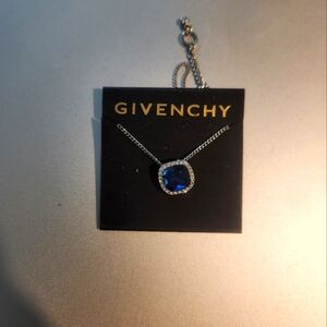 NWT Givenchy Sapphire Crystal Pendant